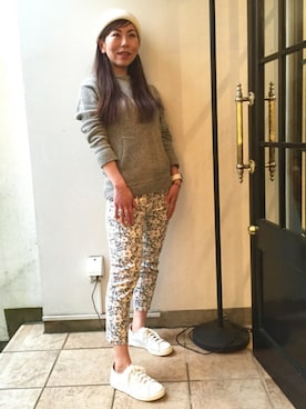 「スタンスミス」｜acoさん（レディース・158cm）の春コーディネート