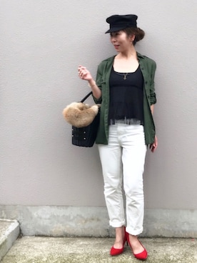 「ILIMA（イリマ）のアイテム」を使った、acoさん（レディース・158cm）の秋コーディネート