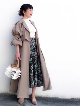 GOURD SLEEVE TRENCH COAT