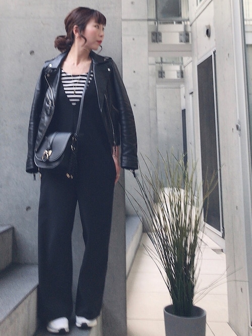 Aco Bijouterie Euro Flat Zaraのライダースジャケットを使ったコーディネート Wear