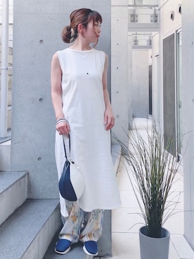 「VACANCY（ヴァカンシー）のアイテム」を使った、acoさん（レディース・158cm）の夏コーディネート