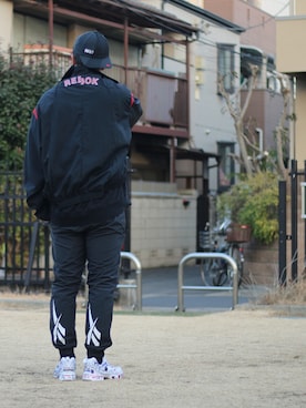 「vetements」｜「アイテム（ブルゾン）」を使った、R.Hさん（メンズ・186cm）の冬コーディネート