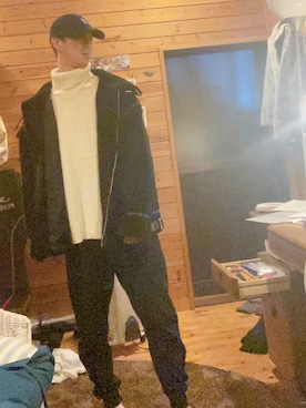 「G.O.C（ジーオーシー）のアイテム（ブルゾン）」を使った、kensuke♪さん（メンズ・173cm）の秋コーディネート