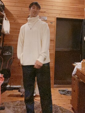 「G.O.C（ジーオーシー）のアイテム（ニット/セーター）」を使った、kensuke♪さん（メンズ・173cm）の秋コーディネート