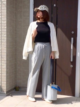 「バブーシュ」｜「アイテム（ブルゾン）」を使った、ともぞうでらっくすさん（レディース・167cm）の春コーディネート