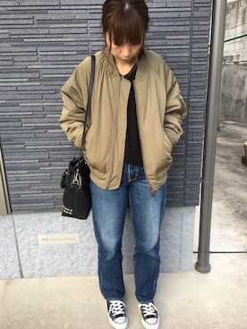 「アイテム（ブルゾン）」を使った、api☆さん（レディース・154cm・30代）の秋コーディネート