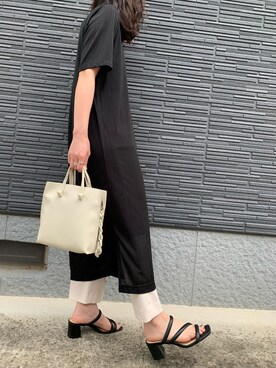 「アイテム（スラックス）」を使った、api☆さん（レディース・154cm・30代）の夏コーディネート