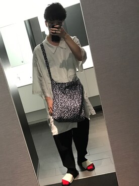 「IKUMI（イクミ）のアイテム（トップス）」を使った、taichiさん（メンズ・169cm）の夏コーディネート