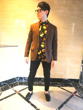 芥川亮輔さん（メンズ・171cm）の秋コーディネート