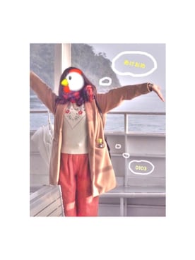 「あけおめ」｜©︎ h i .さん（レディース・155cm）の冬コーディネート