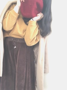 「お気に入りコーデ」｜「アイテム（帽子）」を使った、©︎ h i .さん（レディース・155cm）の春コーディネート