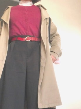 「GAP（ギャップ）のアイテム（トレンチコート）」を使った、©︎ h i .さん（レディース・155cm）の春コーディネート