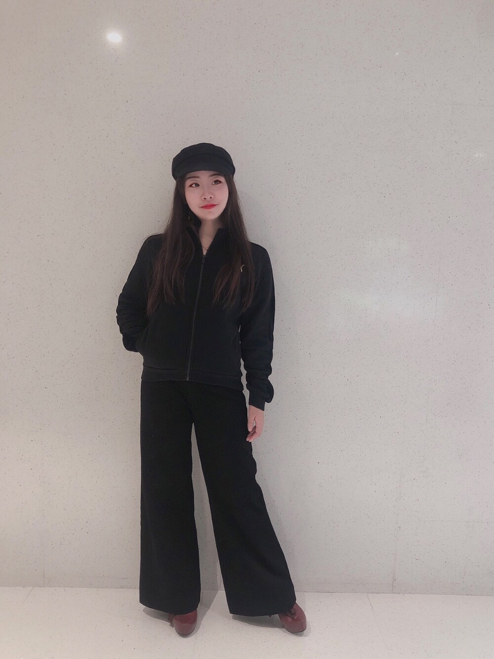 「ootd」｜「PUMAのアイテム（スタジャン、ブラック系）」を使った、Cynthia_chenさん（レディース・160cm）の秋コーディネートの1枚目の写真
