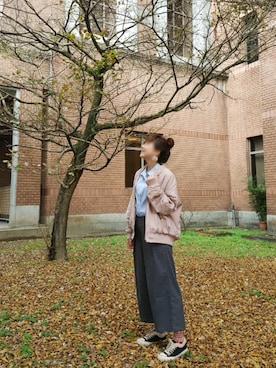 「GRL（グレイル）のアイテム（ピアス（両耳用））」を使った、Clara Kaoさん（レディース・160cm）の春コーディネート