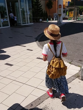 erimomoさん（キッズ・125cm）の夏コーディネート