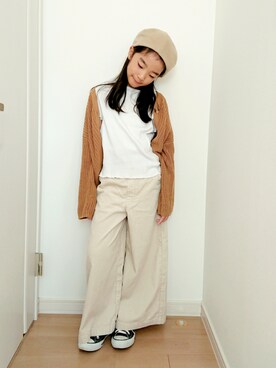 erimomoさん（キッズ・129cm）の秋コーディネート