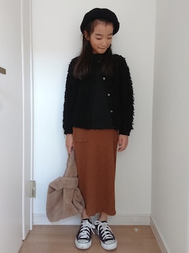 erimomoさん（キッズ・132cm）の秋コーディネート
