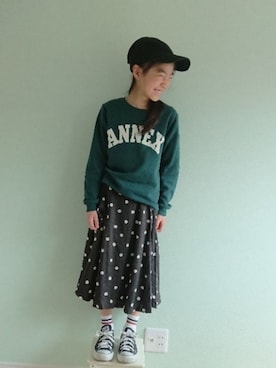 erimomoさん（キッズ・132cm）の春コーディネート