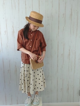 erimomoさん（キッズ・132cm）の春コーディネート