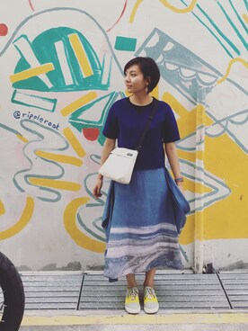 「initial（イニシャル）のアイテム（ワンピース/ドレス）」を使った、Nicole Luoさん（レディース・162cm）の冬コーディネート