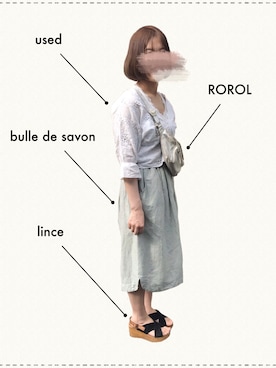 「アイテム（ボディバッグ/ウエストポーチ、シルバー系）」を使った、gmms4xxさん（レディース・161cm）の春コーディネート