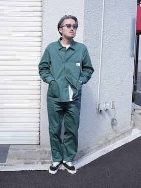 「アメリカン」｜「アイテム（ジャケット/アウター）」を使った、kobaさん（メンズ・175cm）の春コーディネート