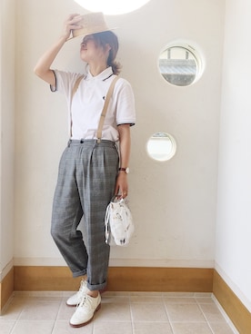 「index（インデックス）のアイテム（ハット）」を使った、きゃのさん（レディース・155cm）の春コーディネート