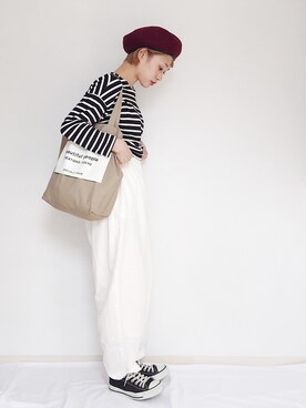 「CONVERSE（コンバース）のconverse（コンバース） ALL STAR OX（オールスターOX）（スニーカー）」を使った、きゃのさん（レディース・155cm）の秋コーディネート