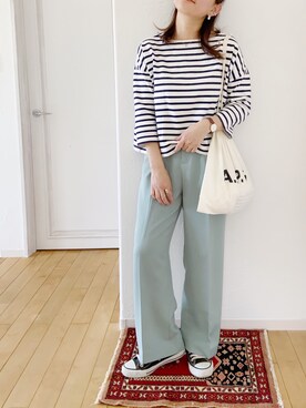 「CONVERSE（コンバース）のconverse（コンバース） ALL STAR OX（オールスターOX）（スニーカー）」を使った、きゃのさん（レディース・155cm）の春コーディネート