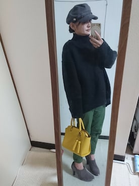 「アーバンリサーチ」｜「アイテム（ブーティ）」を使った、あきさん（レディース・150cm）の冬コーディネート