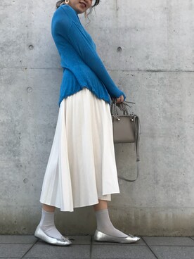 「LE JUN（ルジュン）のアイテム（トップス）」を使った、tomoさん（レディース・160cm）の春コーディネート