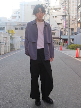 「tk.TAKEO KIKUCHI（ティーケータケオキクチ）のアイテム（ブルゾン）」を使った、tk.TAKEO KIKUCHIあべのQ'smallさん（メンズ・178cm）の冬コーディネート
