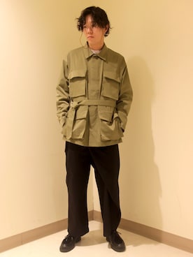 「tk.TAKEO KIKUCHI（ティーケータケオキクチ）のアイテム（ジャケット/アウター）」を使った、tk.TAKEO KIKUCHIあべのQ'smallさん（メンズ・178cm）の春コーディネート