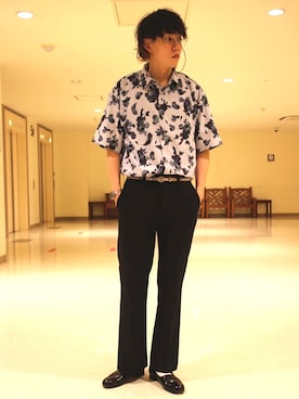 「tk.TAKEO KIKUCHI（ティーケータケオキクチ）のアイテム」を使った、tk.TAKEO KIKUCHIあべのQ'smallさん（メンズ・178cm）の夏コーディネート