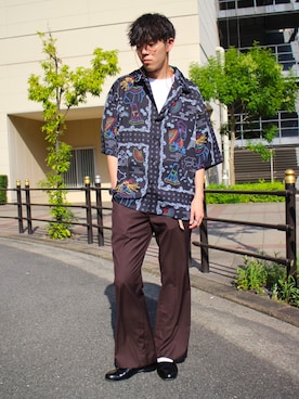 「tk.TAKEO KIKUCHI（ティーケータケオキクチ）のアイテム」を使った、tk.TAKEO KIKUCHIあべのQ'smallさん（メンズ・178cm）の夏コーディネート