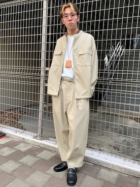 「tk.TAKEO KIKUCHI（ティーケータケオキクチ）のアイテム（ライダースジャケット）」を使った、tk.TAKEO KIKUCHIあべのQ'smallさん（メンズ・178cm）の冬コーディネート