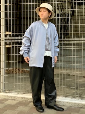 「tk.TAKEO KIKUCHI（ティーケータケオキクチ）のアイテム（帽子）」を使った、tk.TAKEO KIKUCHIあべのQ'smallさん（メンズ・178cm）の冬コーディネート