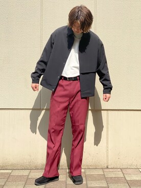 「tk.TAKEO KIKUCHI（ティーケータケオキクチ）のアイテム（ブルゾン）」を使った、tk.TAKEO KIKUCHIあべのQ'smallさん（メンズ・178cm）の春コーディネート