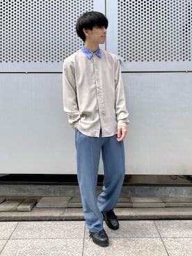 「クレリックシャツ」｜tk.TAKEO KIKUCHIあべのQ'smallさん（メンズ・165cm）の春コーディネート