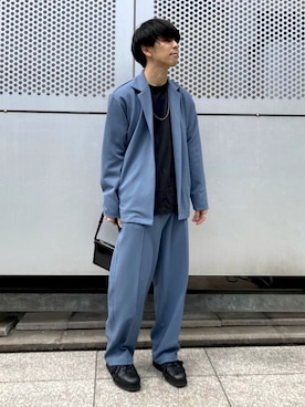 「tk.TAKEO KIKUCHI（ティーケータケオキクチ）のアイテム（バッグ）」を使った、tk.TAKEO KIKUCHIあべのQ'smallさん（メンズ・165cm）の春コーディネート