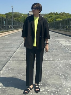 「tk.TAKEO KIKUCHI（ティーケータケオキクチ）のアイテム（アクセサリー）」を使った、tk.TAKEO KIKUCHIあべのQ'smallさん（メンズ・178cm）の春コーディネート