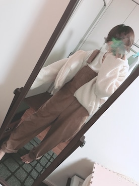 「sango（sango）のアイテム（サロペット/オーバーオール）」を使った、ﾘｯﾁｬﾝさん（レディース・156cm）の秋コーディネート