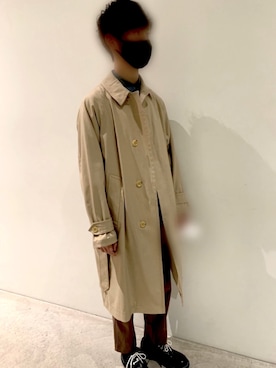 「#秋コーデ」｜「アイテム（チェスターコート）」を使った、ぱおさん（メンズ・168cm）の秋コーディネート