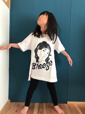 「RNA（アールエヌエー）のアイテム」を使った、Canadeeさん（キッズ・110cm）の春コーディネート