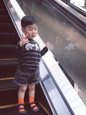 「JOE FRESH（フレッシュ）のアイテム」を使った、I'm Jasperさん（キッズ・90cm）の春コーディネート