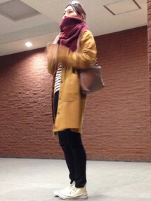 無印良品 | ボーダーカットソー
ボルドー(Tシャツ/カットソー)