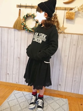 ku-amiさん（キッズ・120cm）の冬コーディネート