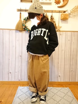 ku-amiさん（キッズ・124cm）の冬コーディネート