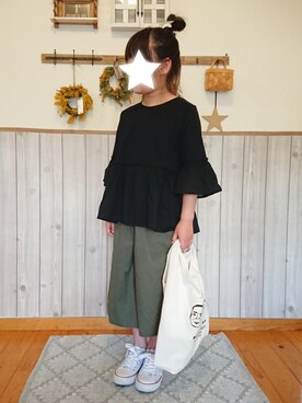 ku-amiさん（キッズ・125cm）の春コーディネート