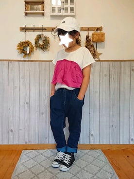 ku-amiさん(キッズ・127cm)の春コーディネート